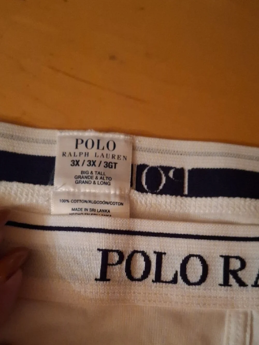 Polo by Ralph Lauren White Cotton Briefs with Logo Waistband
